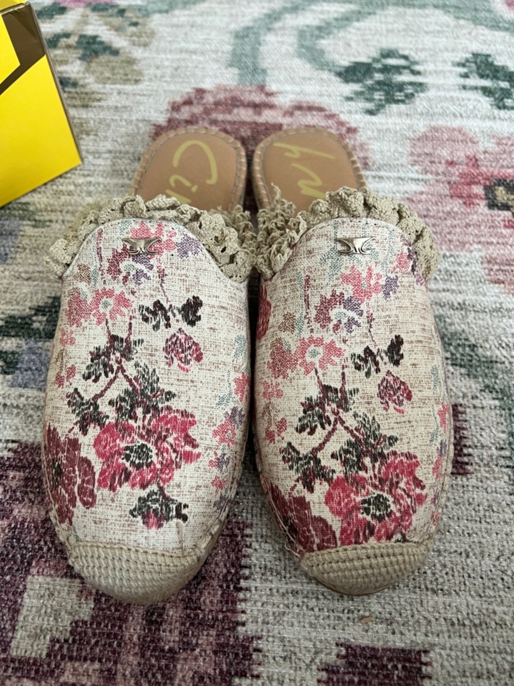 Circus Floral Slip-On Mules